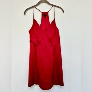 NWOT Express Red Satin Dress size 10​​